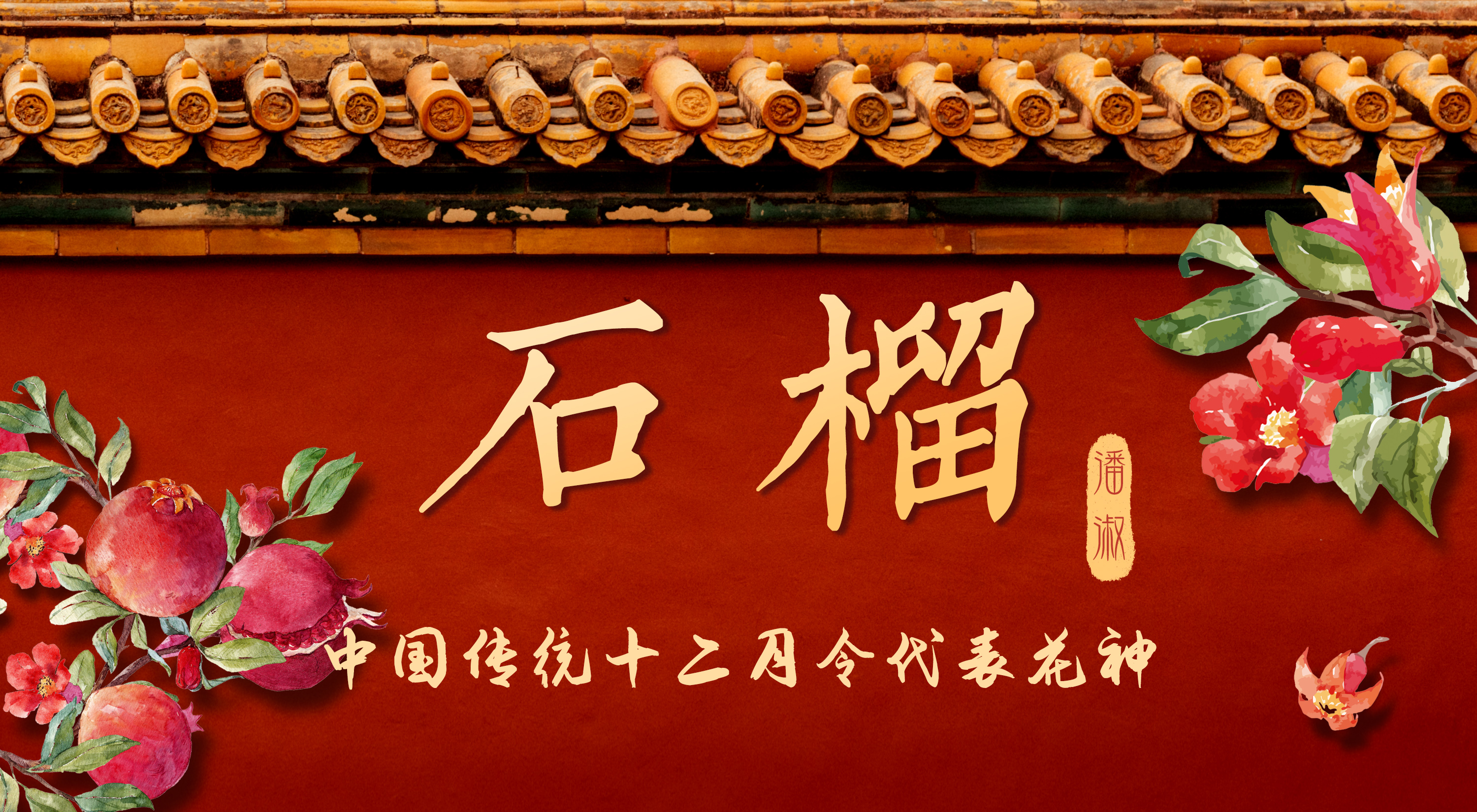 中国传统12月令代表花神丨五月石榴花